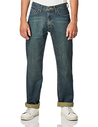 Lee Herren Premium Select Relaxed-Fit Straight Leg Jeans, Round Midnight, 30W / 32L von Lee