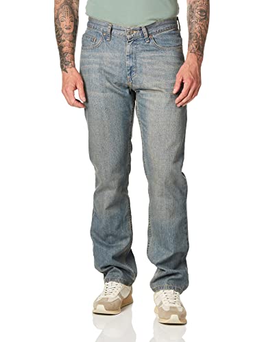 Lee Herren Premium Select Relaxed-Fit Straight Leg Jeans, Verblasstes Licht, 33W / 29L von Lee