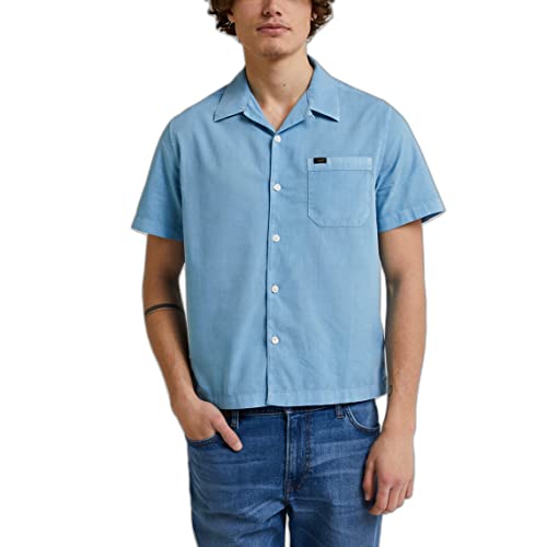 Lee Herren Resort Shirt, Shasta Blue, L EU von Lee