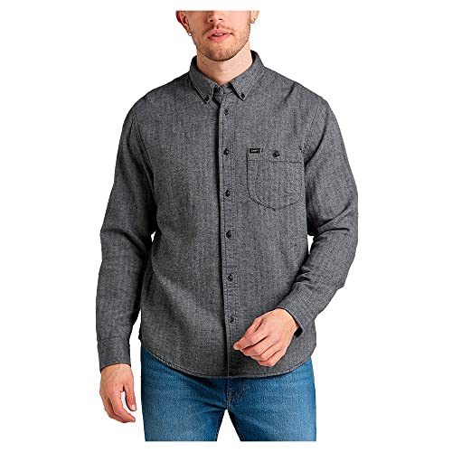 Lee Herren Riveted Shirt, Schwarz, XXXL Große Größen EU von Lee