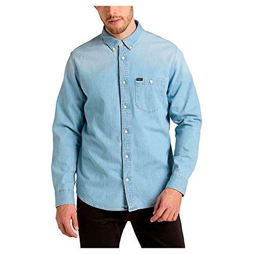 Lee Herren Riveted Shirt, Space Blue, L EU von Lee