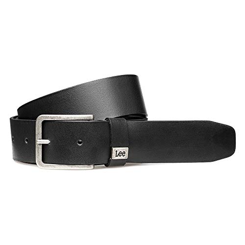 Lee Herren SMALL Logo Belt Gürtel, Schwarz (Black 01), 85 von Lee