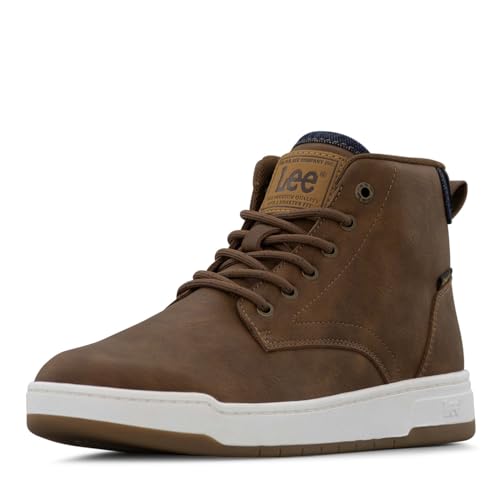 Lee Herren Spencer Sneaker, British Tan/Navy Denim, 42 EU Lee Herren Spencer Sneaker, British Tan/Navy Denim, 42 EU von Lee