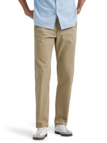 Lee Herren Jeans Flat Front Straight XM, Regular Fit, Straight Leg, ORIGINLKHAKI, 40W / 30L von Lee