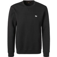 Lee Herren Sweatshirt schwarz Baumwolle unifarben von Lee