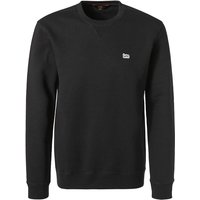 Lee Herren Sweatshirt schwarz Baumwolle unifarben von Lee