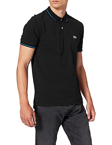 Lee Herren Pique Polo Black Poloshirt, Ecru (Black 01), XL von Lee
