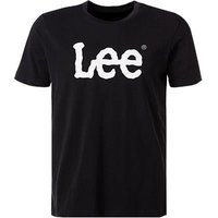 Lee Herren T-Shirt schwarz Baumwolle von Lee