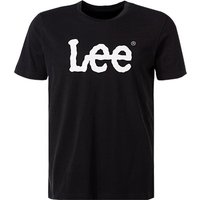 Lee Herren T-Shirt schwarz Baumwolle von Lee