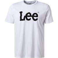 Lee Herren T-Shirt weiß Baumwolle von Lee