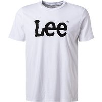 Lee Herren T-Shirt weiß Baumwolle von Lee