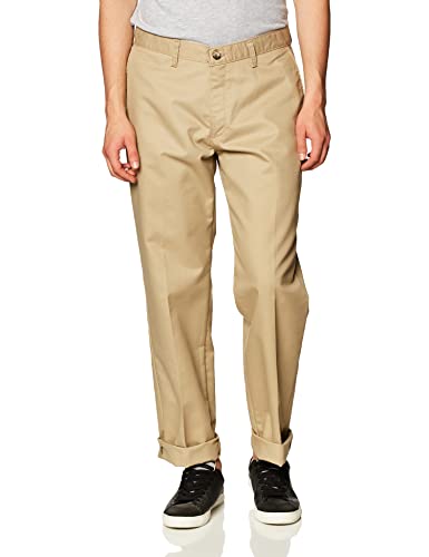 Lee Herren Total Freedom Relaxed Classic Fit Flat Front Hose, Khaki, 29W / 30L von Lee