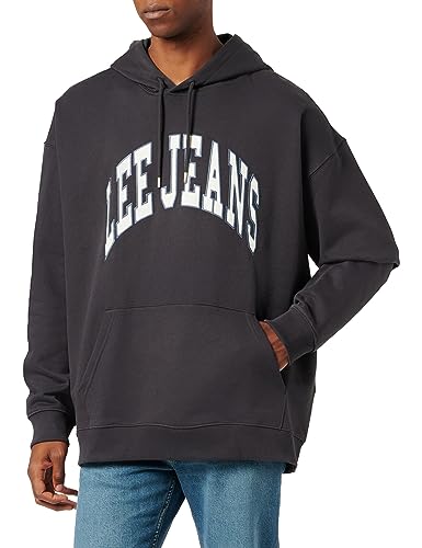 Lee Herren Varsity Hoodie Sweatshirt, Schwarz, XXL EU von Lee