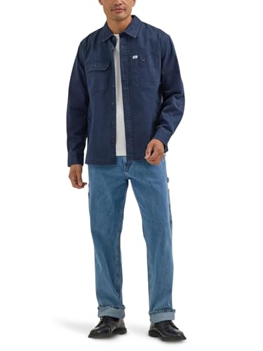Lee Herren Workwear Relaxed Fit Overshirt, Mood Indigo, L Lee Herren Workwear Relaxed Fit Overshirt, Mood Indigo, L von Lee
