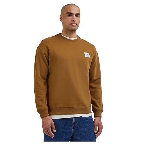 Lee Herren Workwear Sweatshirt, Brown, XL EU von Lee