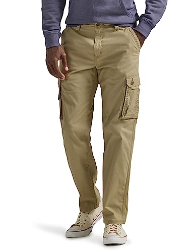 Lee Herren Wyoming Cargohose mit Lockerer Passform Hose, Kc Khaki Ripstop, 34W x 30L von Lee