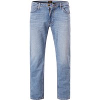 Lee Herren Jeans blau Baumwoll-Stretch Straight Fit von Lee