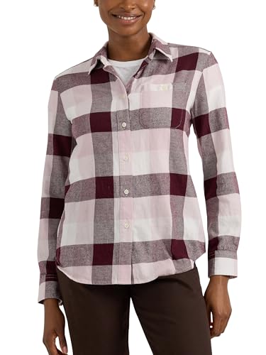 Lee Legendäres Langarm-Allzweck Button-Down-Shirt für Damen, Samt Beet Check, Groß von Lee