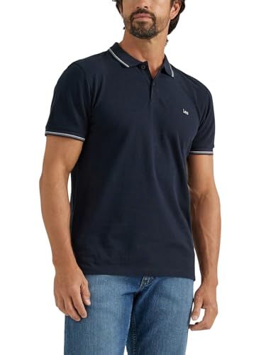 Lee Legendäres Poloshirt für Herren, Union-All Black, XL von Lee