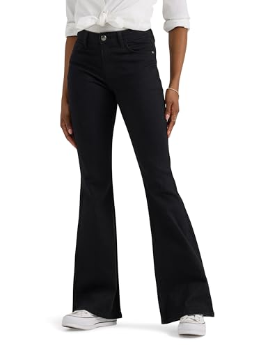 Lee Legendary Mid Rise Flare Jeans für Damen, Schwarz, 46 von Lee