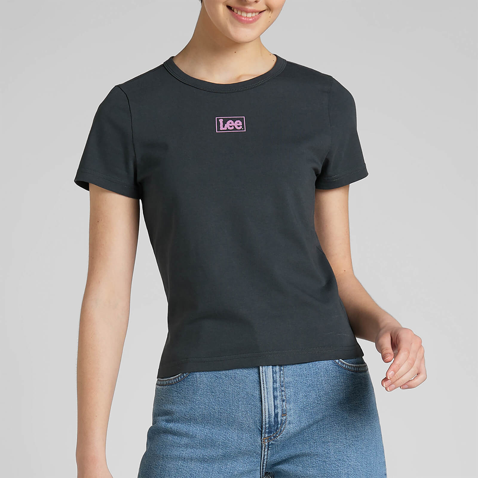 Lee Logo-Print Cotton-Jersey Cropped T-Shirt - XS von Lee