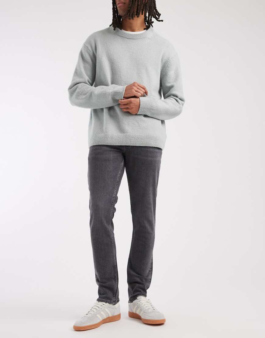 Lee - Luke - Schmal zulaufende Jeans in verwaschenem Dunkelgrau mit schmalem Schnitt von Lee