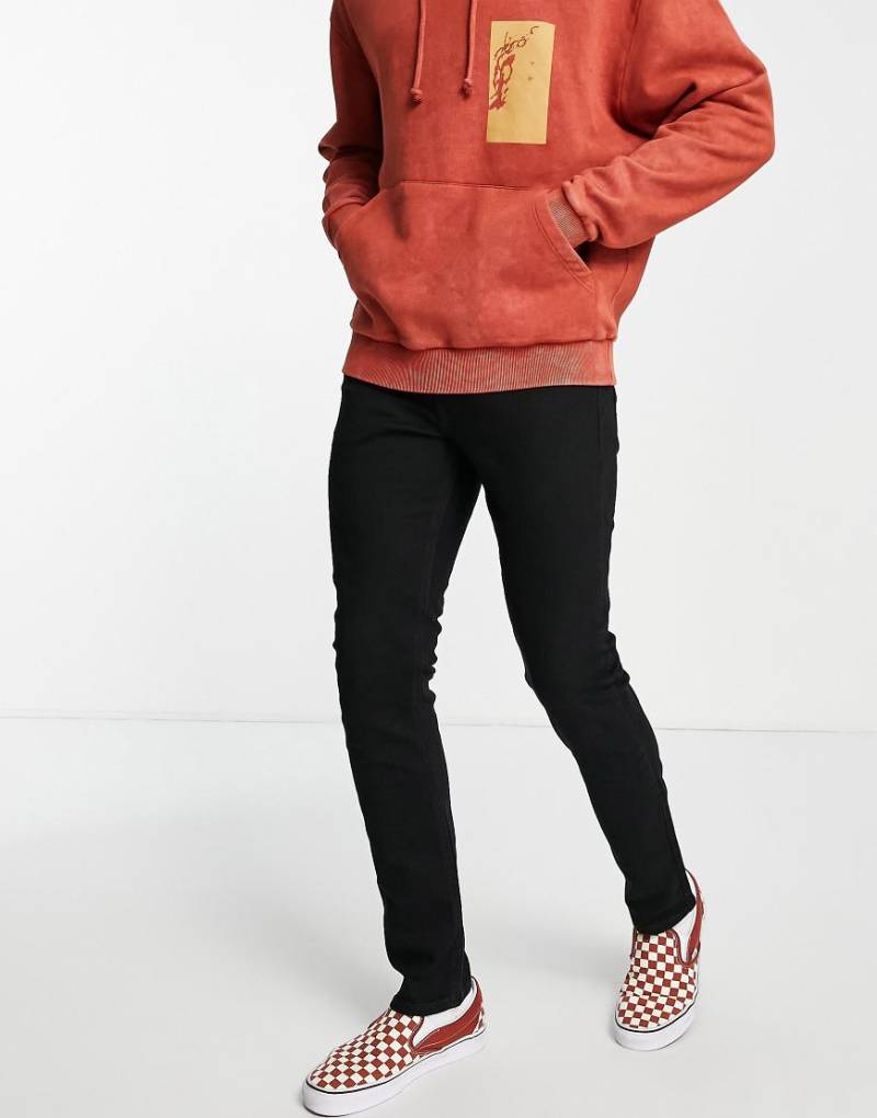 Lee Luke - Schmal zulaufende Jeans mit schmalem Schnitt-Schwarz von Lee