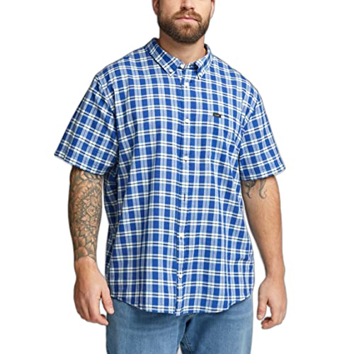 Lee Men's Button DOWN SS Shirt, Anthem Blue, Small von Lee