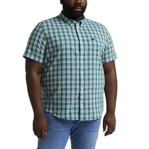 Lee Men's Button DOWN SS Shirt, Monaco, Small von Lee