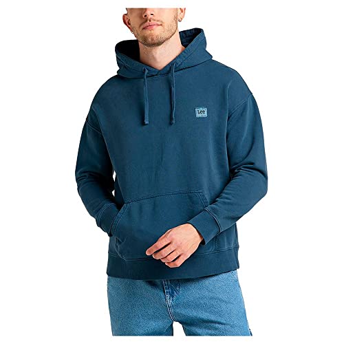 Lee Men's CORE Loose Hoodie Hooded Sweatshirt, Marine, XX-Large von Lee