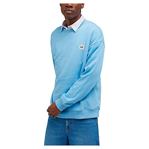 Lee Men's CORE Loose SWS Sweatshirt, PREP Blue, X-Large von Lee