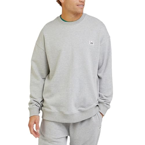Lee Men's CORE Loose SWS Sweatshirt, Sharp Grey MELE, X-Large von Lee
