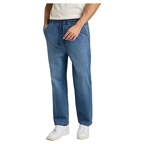 Lee Men's Drawstring Pant Jeans, Worker MID, Small von Lee
