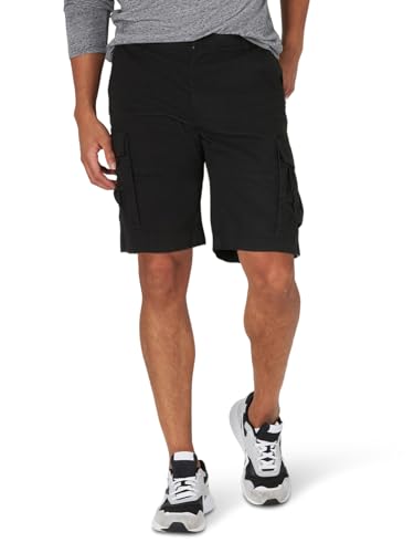 Lee Men's Extreme Motion Carolina Cargo Short, Black, 36 von Lee