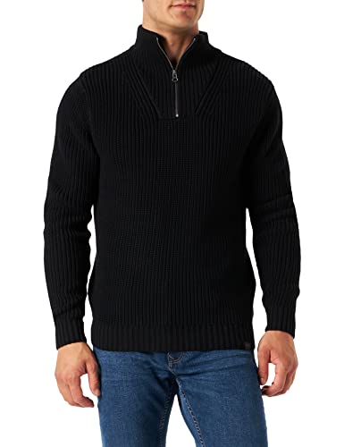 Lee Men's Half Zip Knit Pullover Sweater, Black, X-Large von Lee