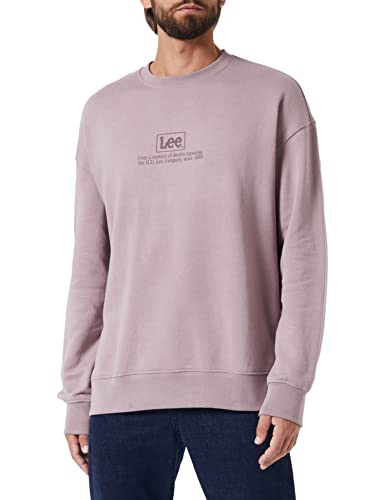 Lee Men's Logo Loose Sweatshirt, Purple Storm, Medium von Lee