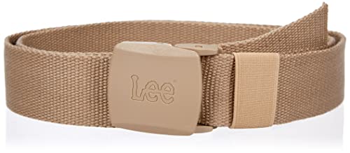 Lee Men's Logo Webbing Belt, Sand, W85 / L00 von Lee
