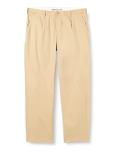 Lee Men's Loose Pleated Chino Pants, Sand, W32 / L34 von Lee