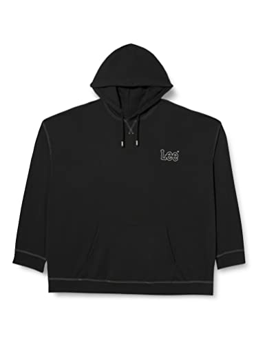 Lee Men's Loose Seasonal Hoodie I Sweatshirt, Washed Black, Medium von Lee