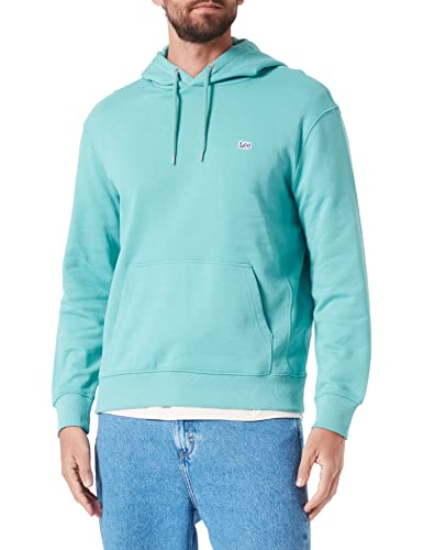 Lee Men's Plain Hoodie Hooded Sweatshirt, Dusty Jade, Large von Lee