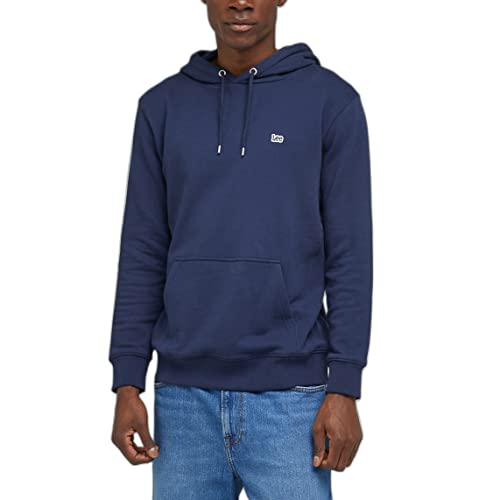 Lee Men's Plain Hoodie Hooded Sweatshirt, Navy, XX-Large von Lee