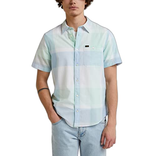 Lee Men's SS LEESURE Shirt, Seaglass, Medium von Lee