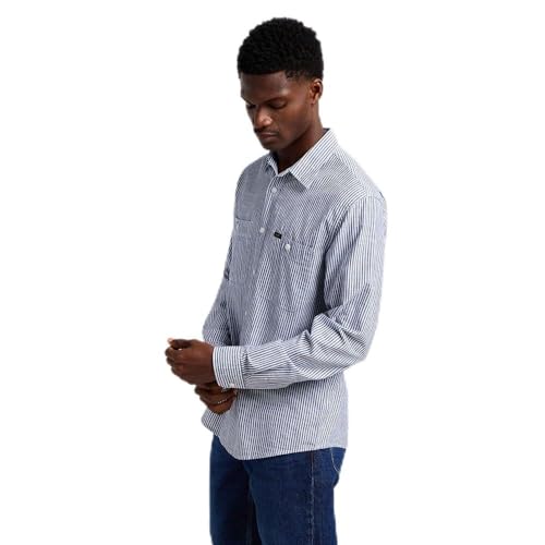 Lee Men's Worker 2.0 Shirt, Indigo Hickory, XXL von Lee
