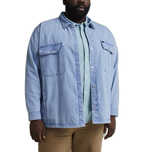 Lee Men's Workwear Overshirt Shirt, Indigo, Small Lee Men's Workwear Overshirt Shirt, Indigo, Small von Lee