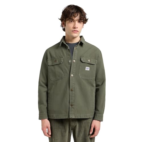 Lee Men's Workwear Overshirt Shirt, Oak Moss, XL von Lee