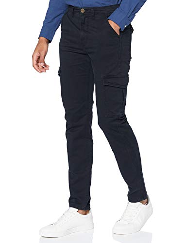 Lee Mens Tapered Cargo Pants, Black, 32/32 von Lee