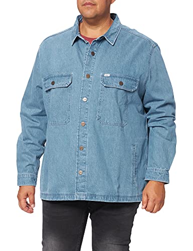 Lee Mens Workwear Overshirt Denim Shirts, Grey BALA, L von Lee