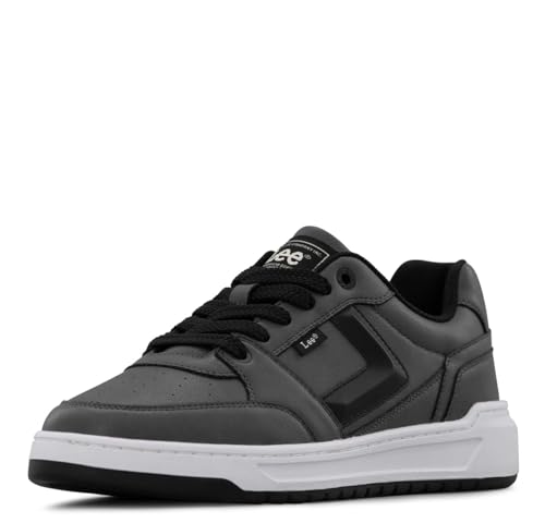Lee Prescot Herren-Sneaker, Anthrazit/Schwarz, Größe 40 von Lee