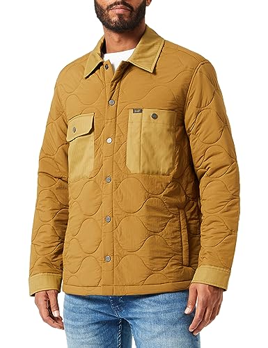 Lee Herren Quilted Overshirt Jacket, Tumbleweed, S von Lee