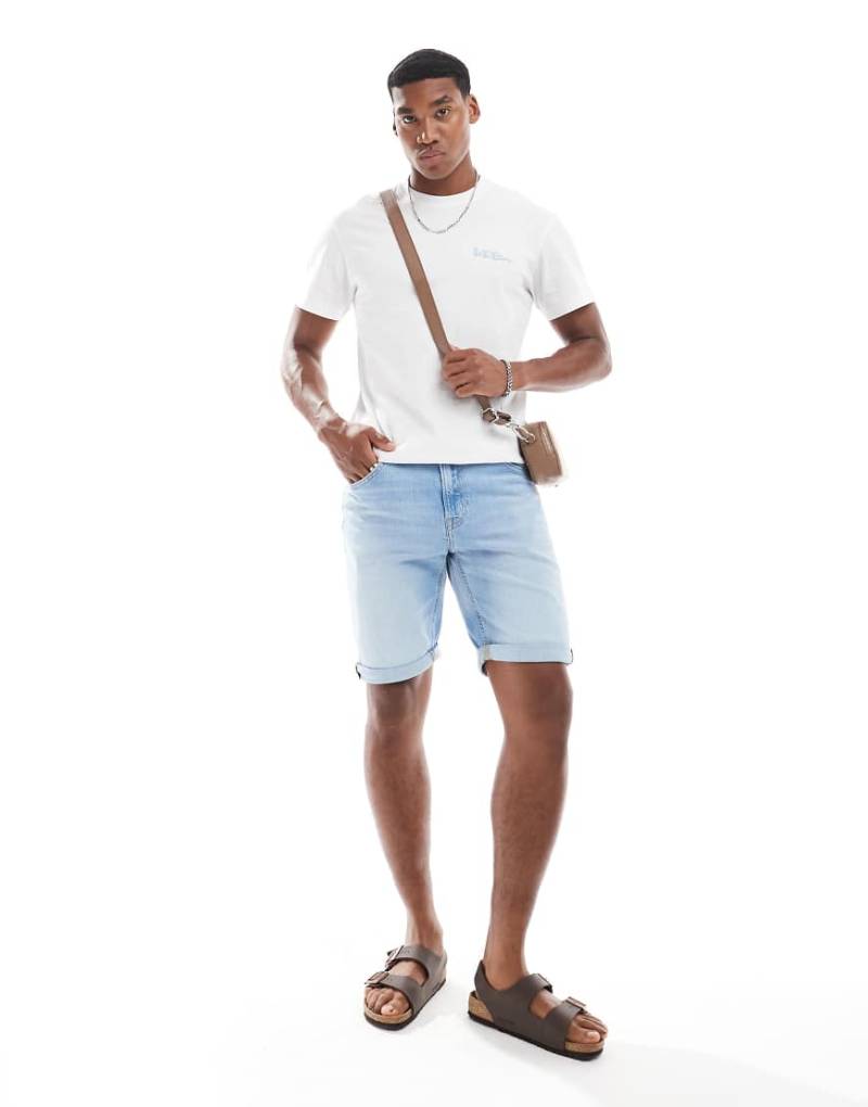 Lee - Regular-Fit-Jeansshorts mit Five-Pocket-Design und heller Waschung-Blau von Lee